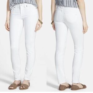 Madewell White 9” High-Rise Skinny Jeans
